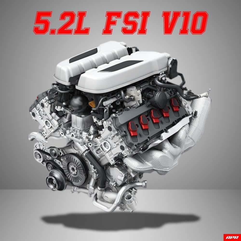 Este es el corazón 5.2 V10 que emplean los Audi R8 y Lamborghini Huracan, que originalmente está disponible con 540, 580 y 610 CV de potencia. Si bien los nuevos R8 V10 Plus llegan a los 620 CV, mientras que el nuevo Huracan EVO presume de 640.