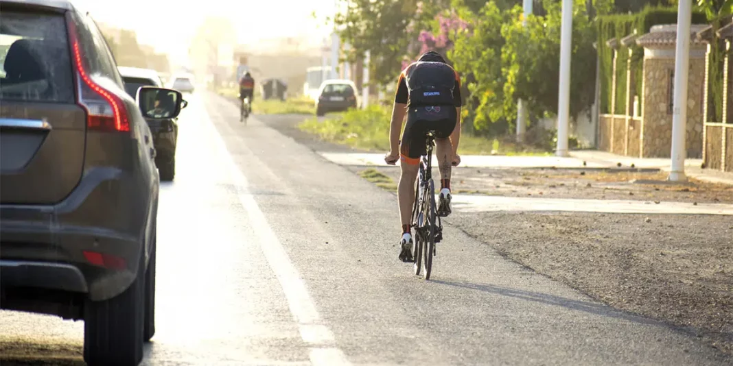 Mayor distancia con los ciclistas