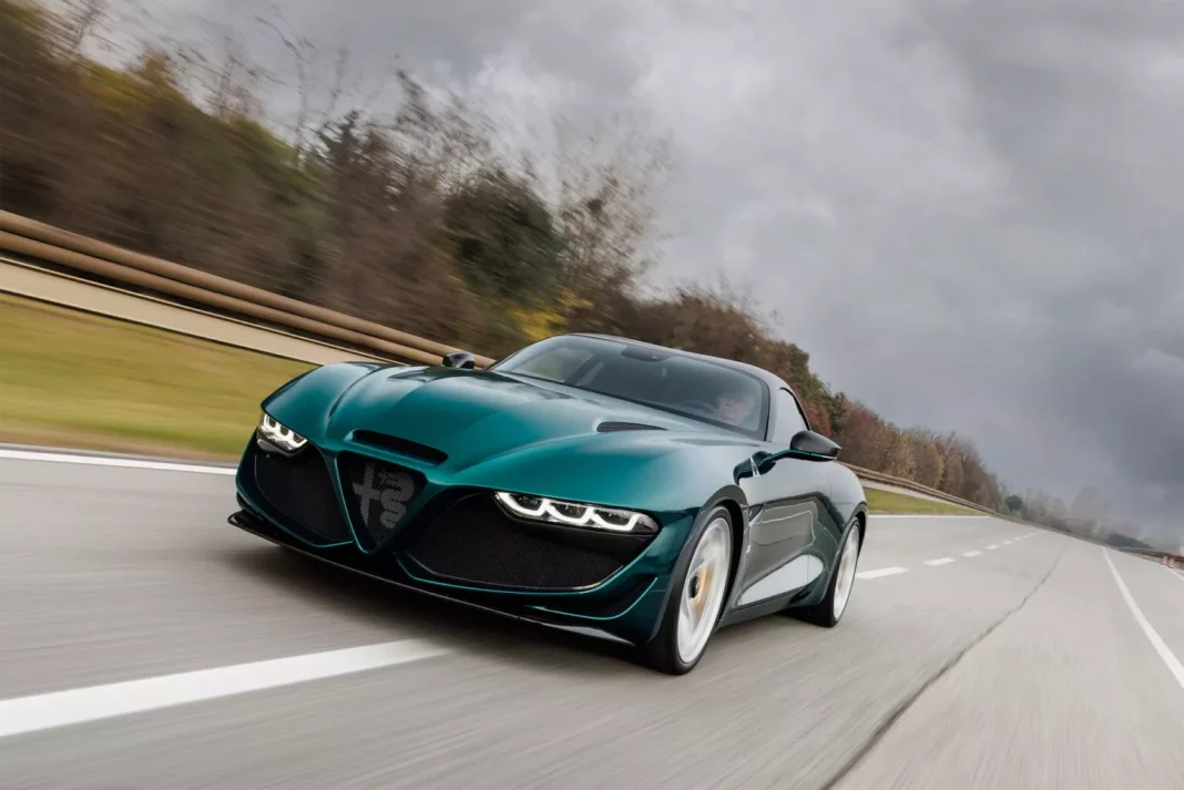 Alfa Romeo Giulia SWB Zagato. Imagen movimiento.