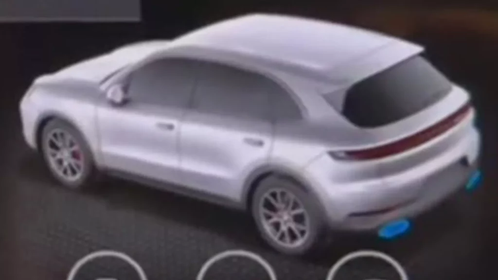 2023 Porsche Cayenne. Imagen filtrada pantalla central.