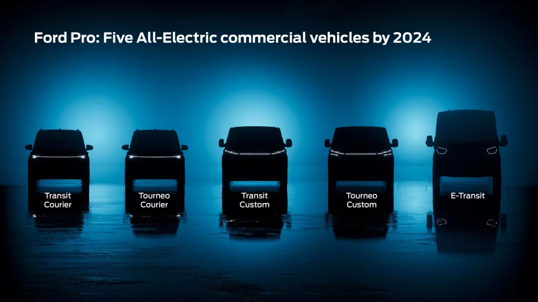 2023 Ford Transit Courier EV. Imagen portada.