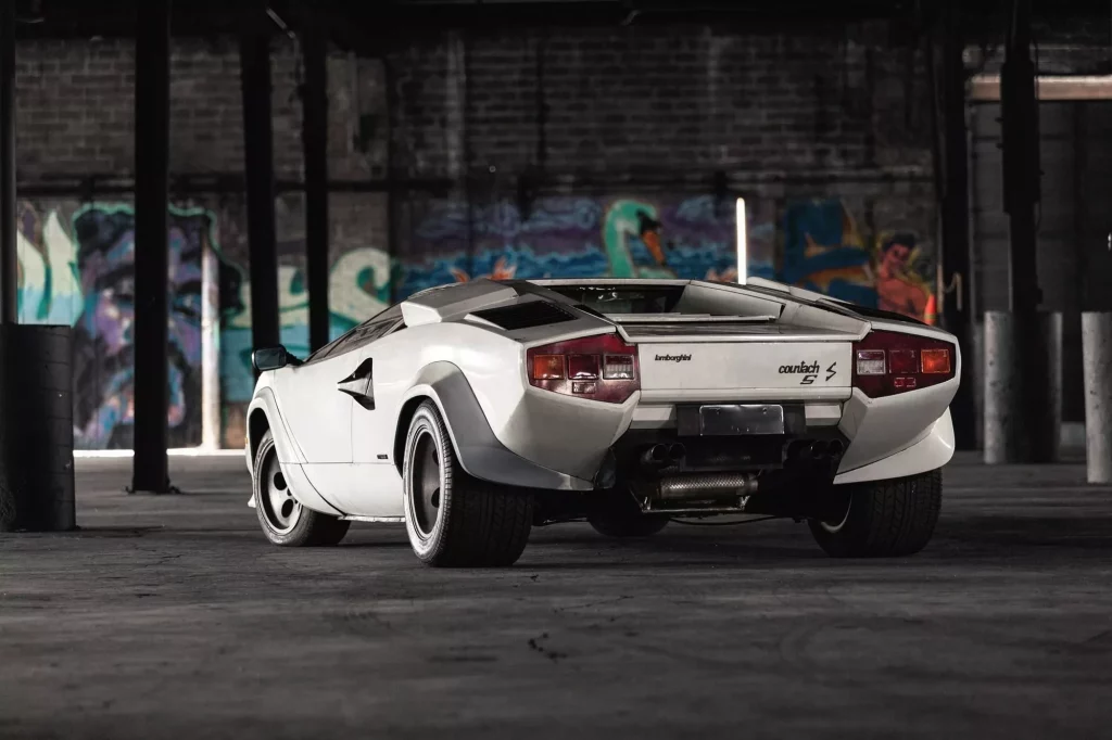 1982 Lamborghini Countach LP500S. Imagen estática trasera.