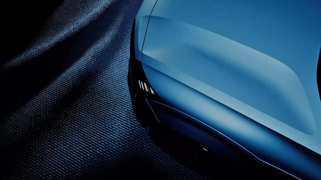 2023 Volvo EX30. Imagen Teaser capó.