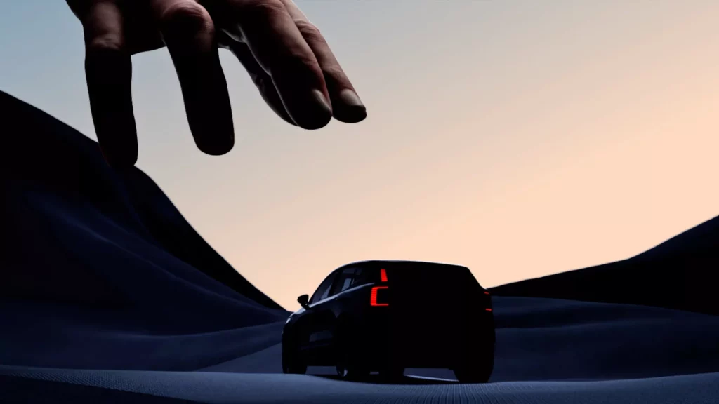 2023 Volvo EX30. Imagen Teaser exterior.