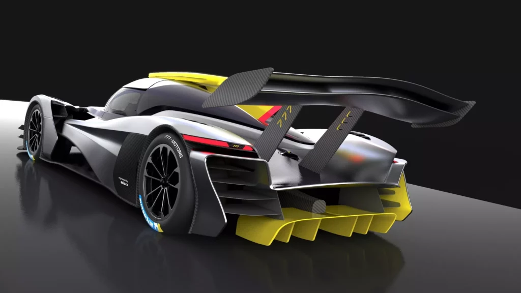 2023 777 Hypercar. Imagen estudio trasera.