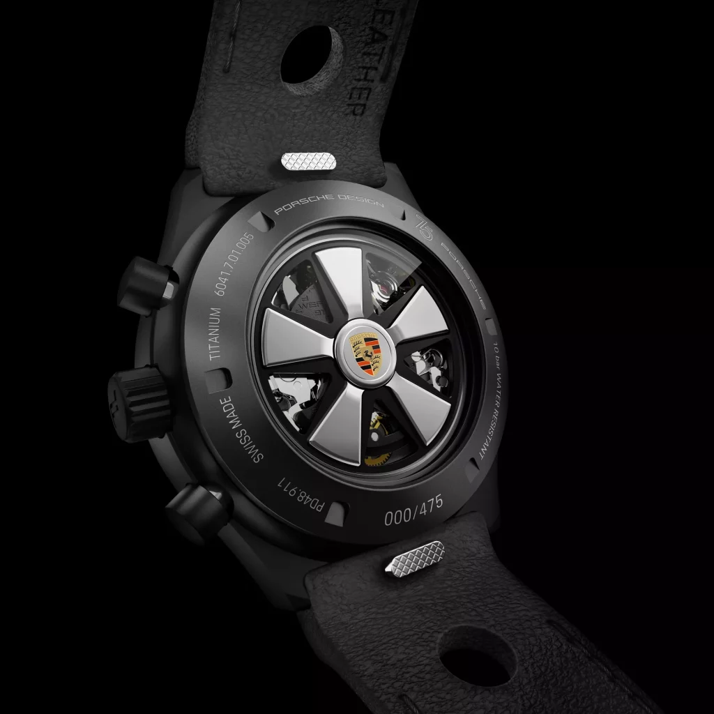 2023 Porsche Design Chronograph 1 75 Years Porsche. Imagen detalle caja.