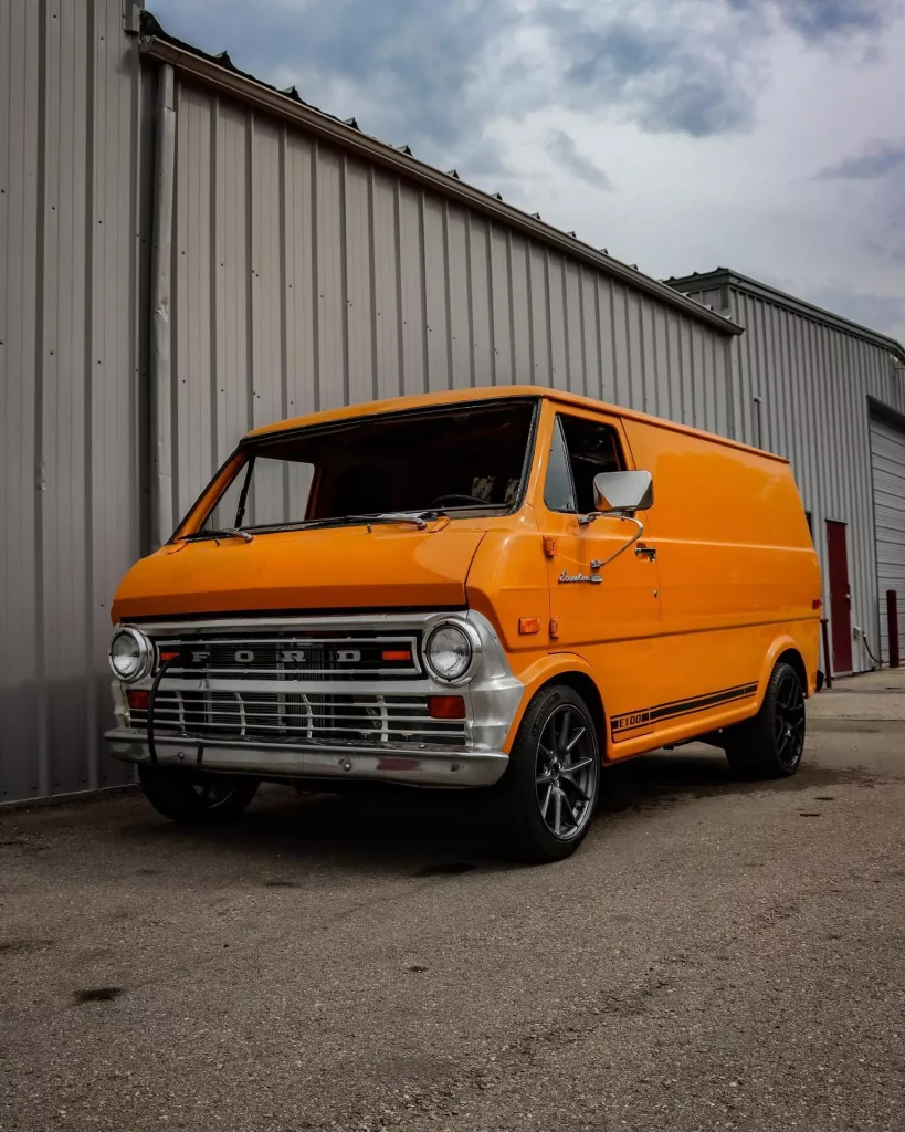 2023 Tesla swapped Ford E 100 Van 1 Motor16