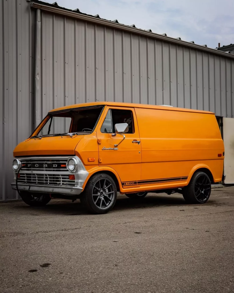 2023 Tesla swapped Ford E 100 Van 2 Motor16