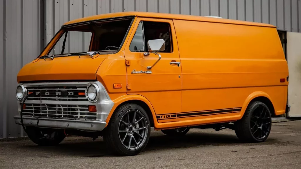 2023 Tesla swapped Ford E 100 Van 3 Motor16