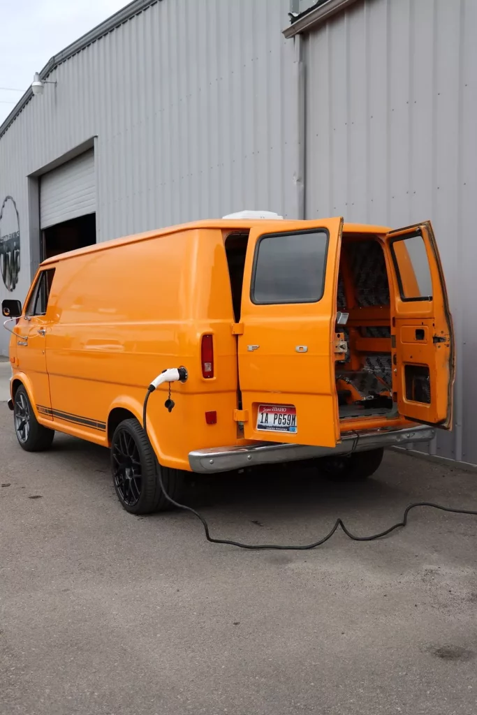 2023 Tesla swapped Ford E 100 Van 5 Motor16