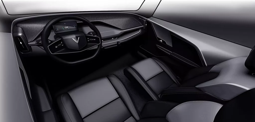 2023 VinFast VF3. Imagen interior.