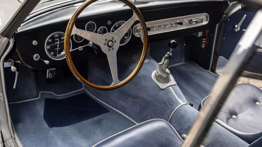 1956 Maserati A6G 54 Zagato Berlinetta. Imagen interior.