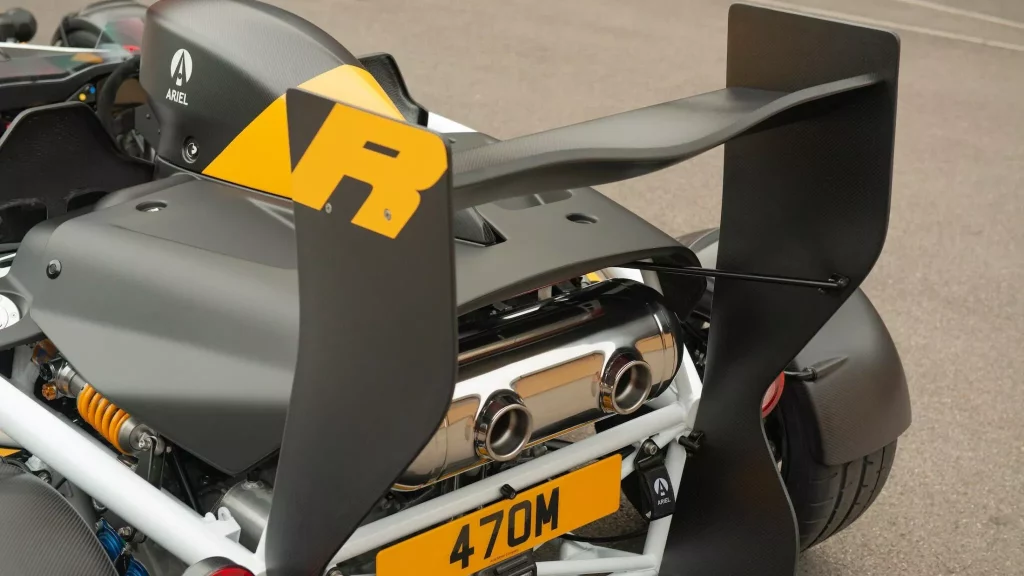 2023 Ariel Atom 4R. Imagen detalle trasero.