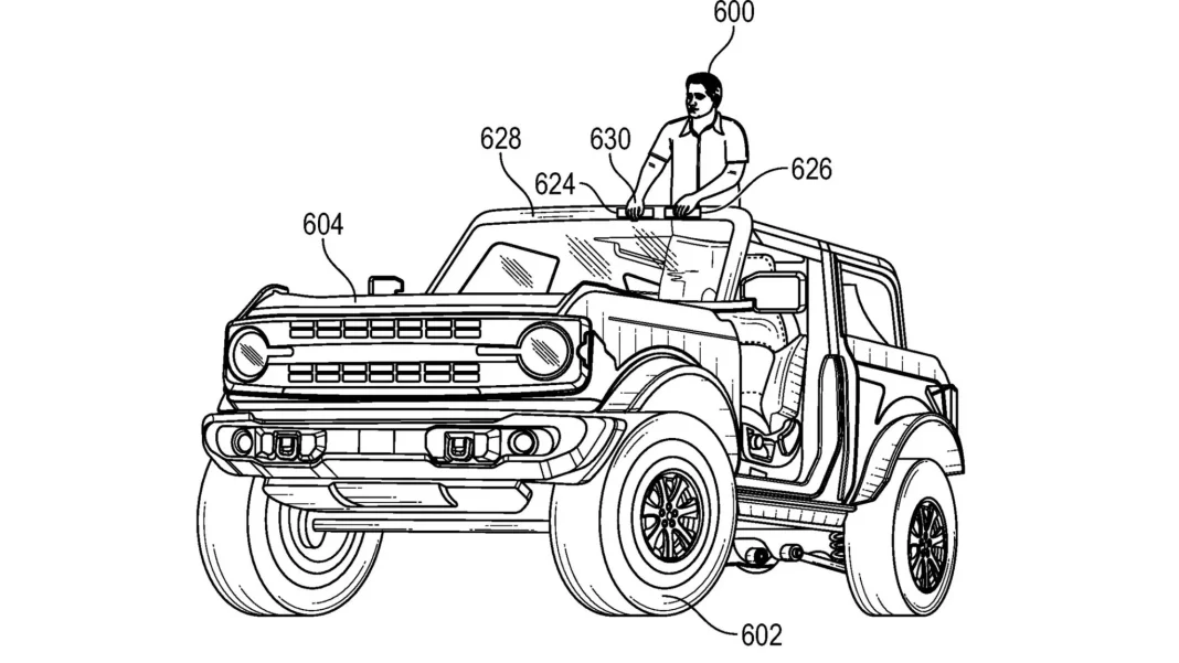 2023 Ford Bronco oficina patentes. Imagen portada.