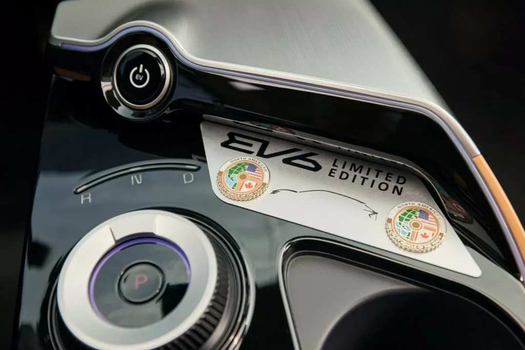 2023 Kia EV6 Limited Edition. Imagen detalle interior.