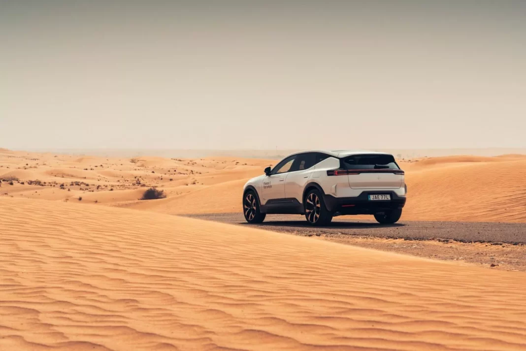 2023 Polestar 3 Test en Dubai. Imagen portada.