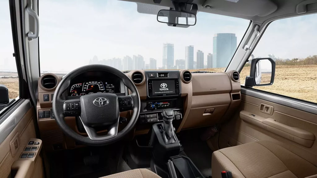 2023 Toyota Land Cruiser 70. Imagen interior.