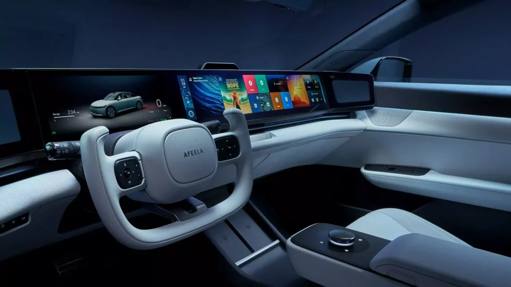 2024 Afeela Sony Honda CES. Imagen interior.