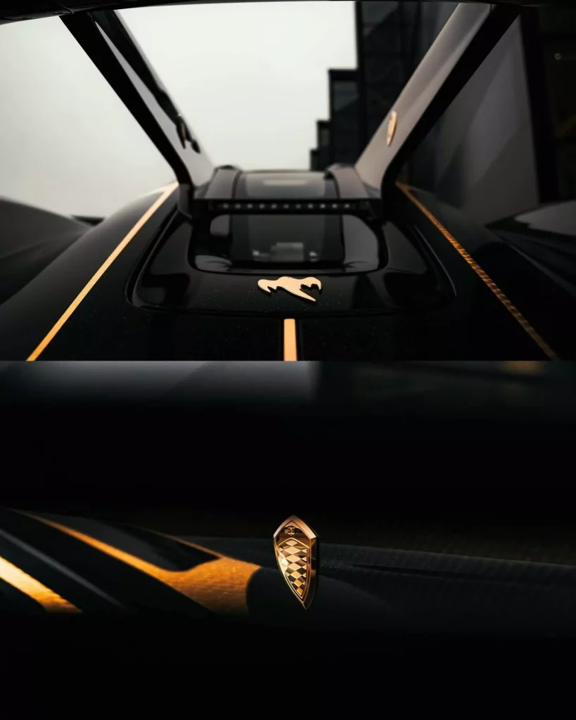 2024 Koenigsegg Jesko Attack Oro. Imagen detalle.