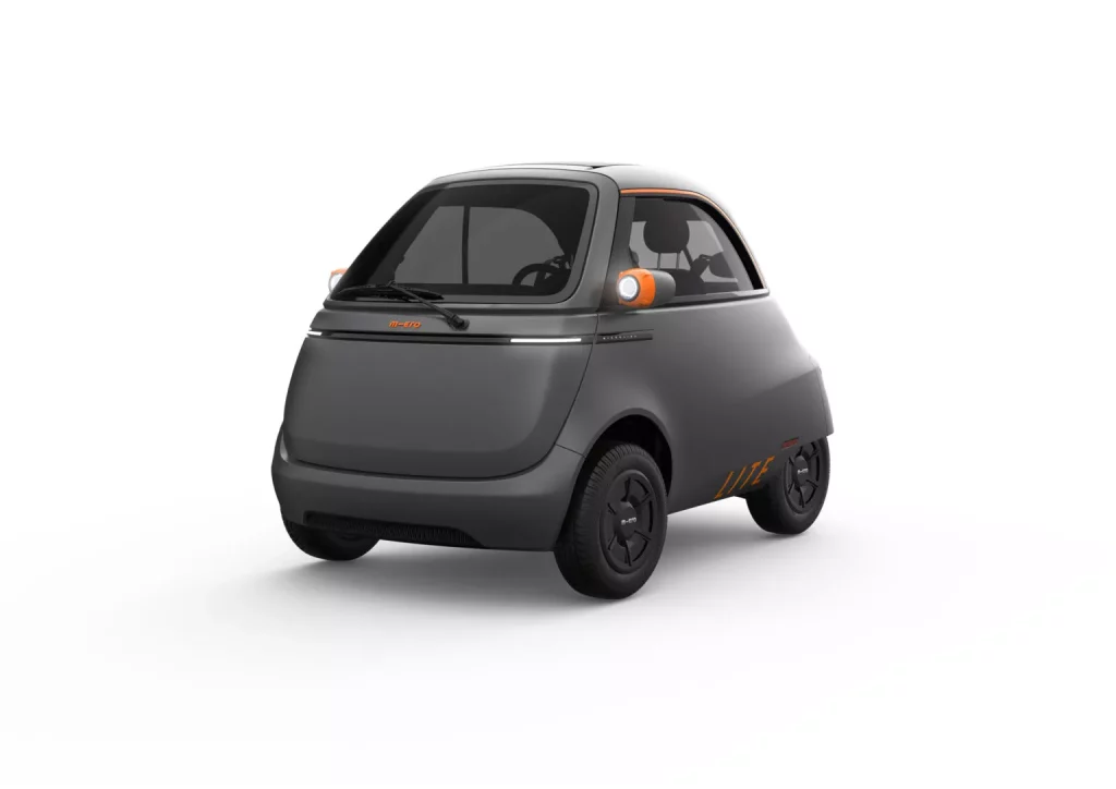 2024 Microlino Lite. Imagen delantera.