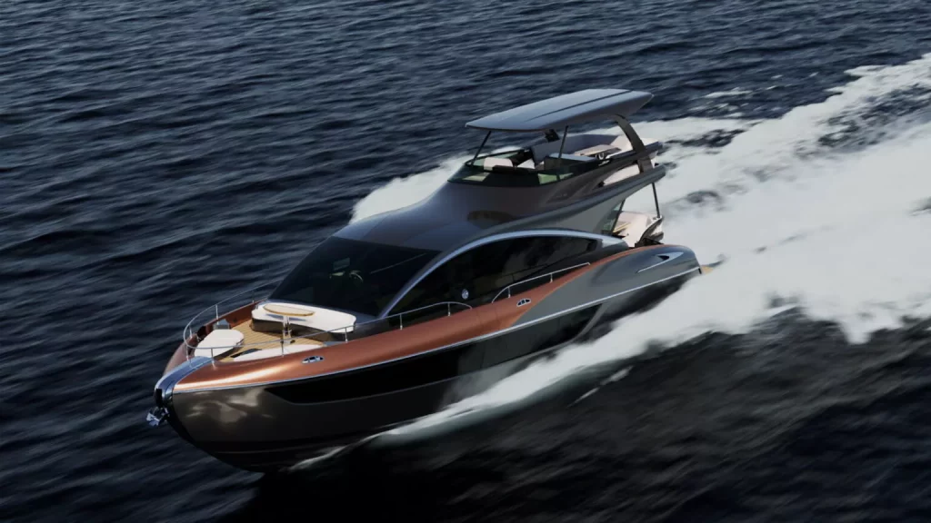 2024 Lexus LY680 Yacht. Imagen mar.