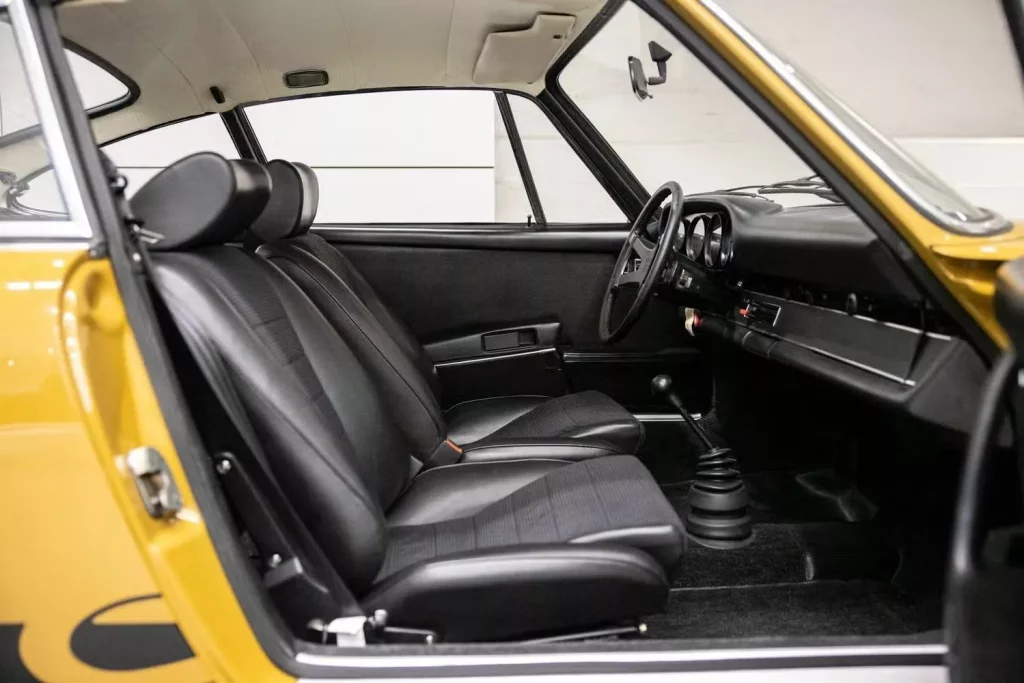 1972 Porsche 911 Carrera RS 2.7. Imagen interior.