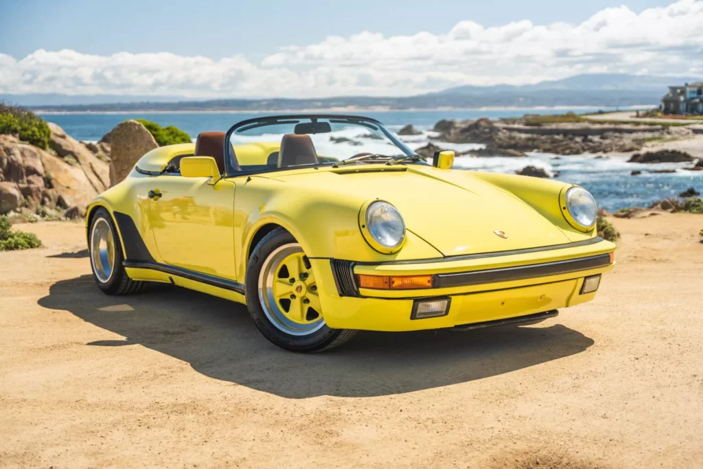 1989 Porsche 911 Speedster. BaT. Imagen delantera.