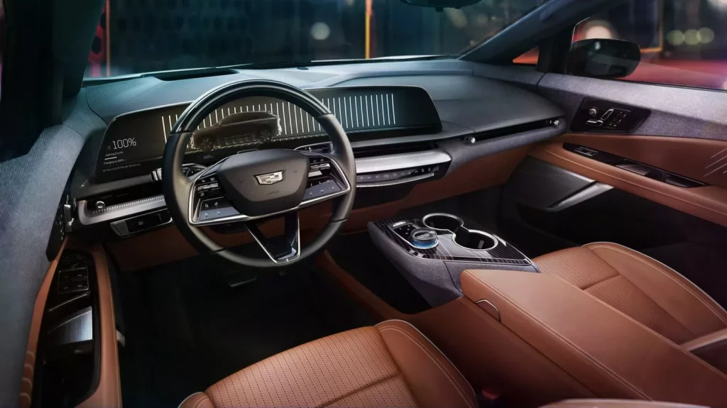 2024 Cadillac Optiq USA. Imagen interior.