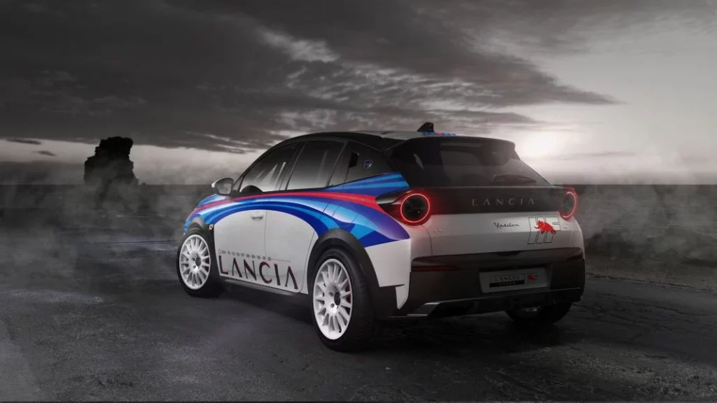 2024 Lancia Ypsilon HF. Rally4. Imagen trasera.