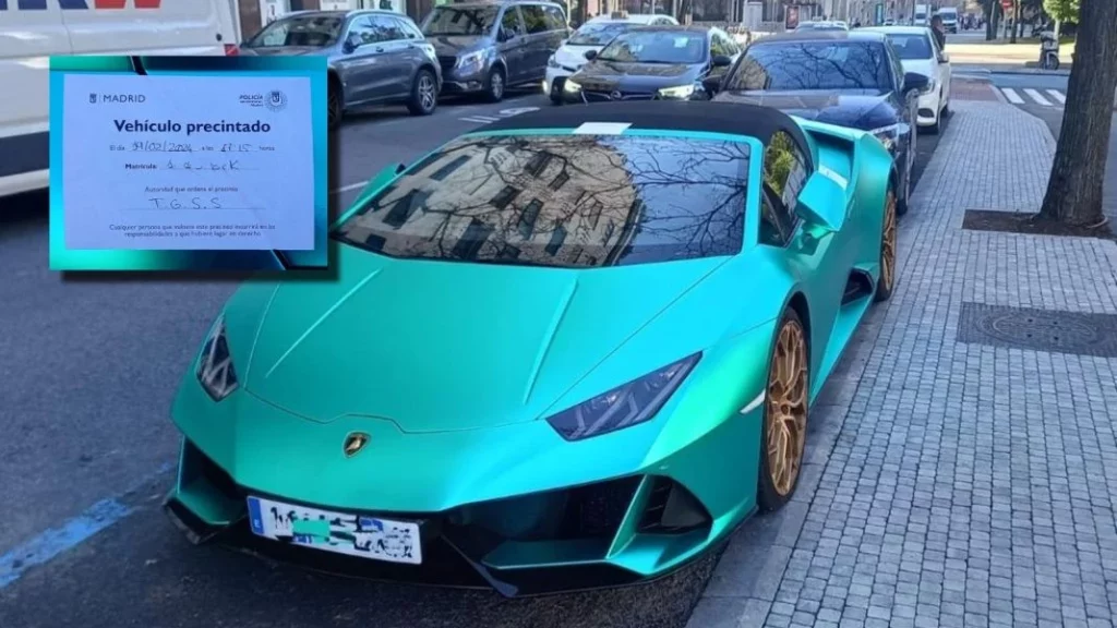 ¿Es el Lamborghini de Vinicius o simplemente se parecen?