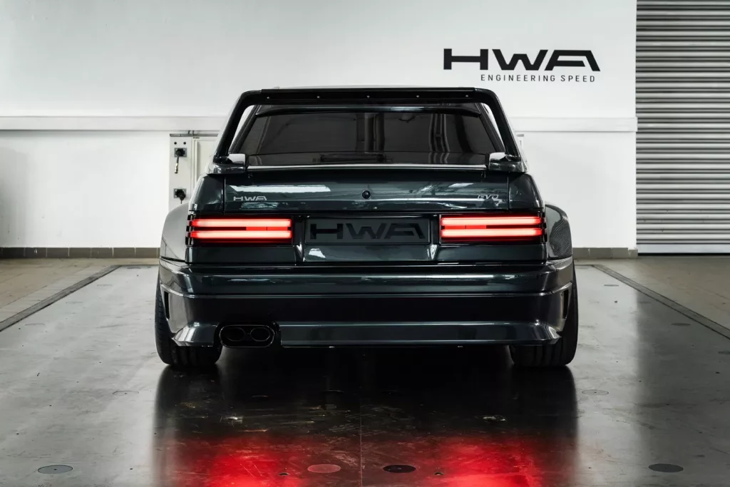 2024 HWA EVO. Imagen trasera.