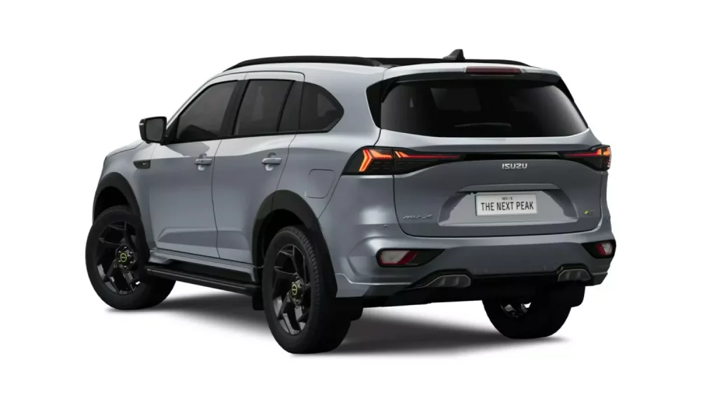 2024 Isuzu MU-X. Imagen trasera.