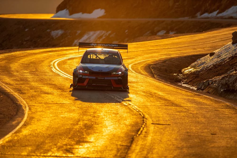 El Hyundai IONIQ 5 N de Dani Sordo en Pikes Peak.