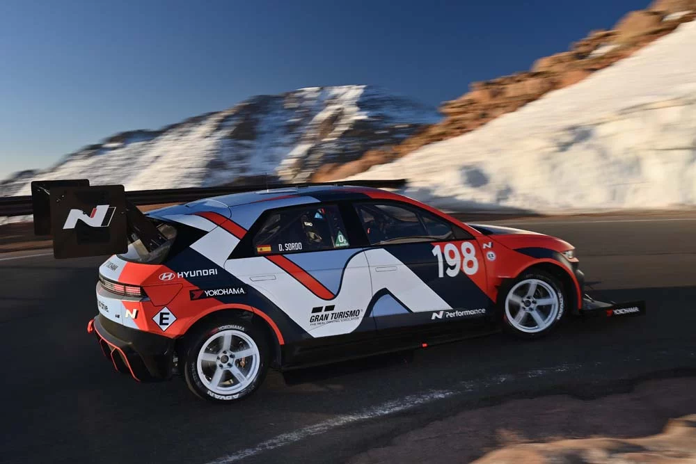 El Hyundai IONIQ 5 N de Dani Sordo en Pikes Peak.