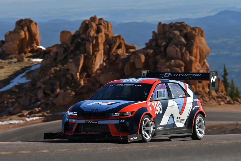 El Hyundai IONIQ 5 N de Dani Sordo en Pikes Peak.