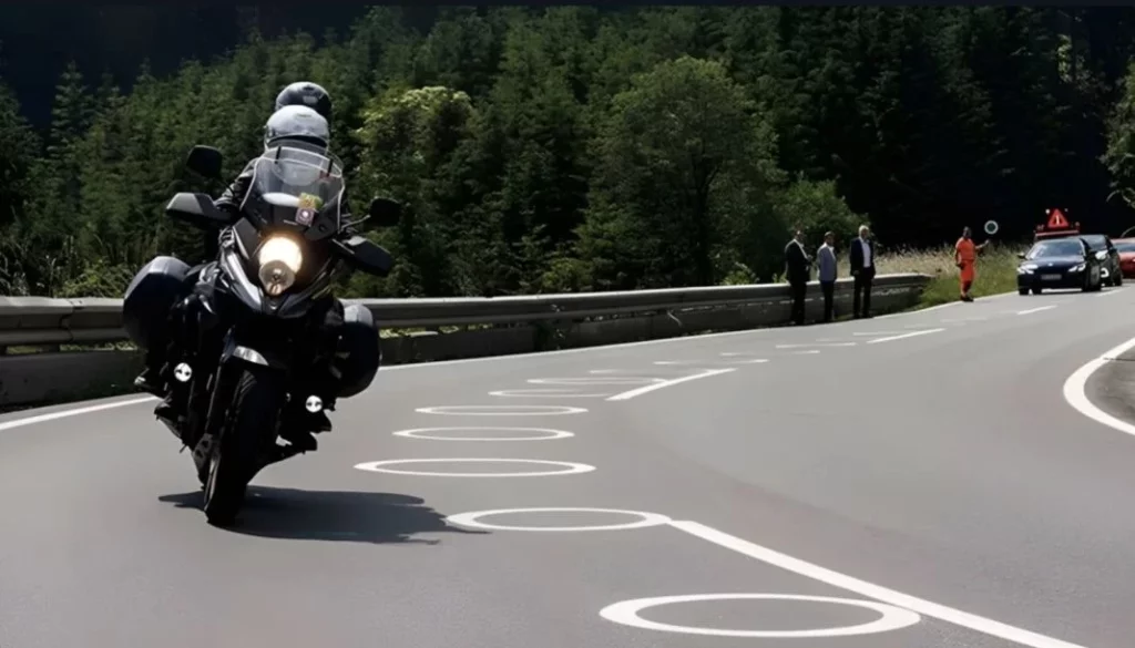 ¿Cómo es que funcionan estos círculos blancos en las carreteras?