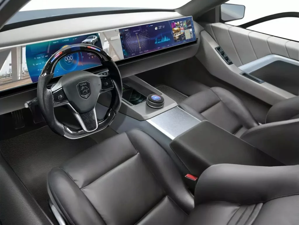 2024 Lynx Motors. DeLorean DMC-EV. Imagen interior.