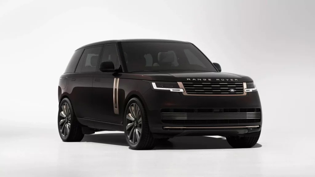 2024 Range Rover SV Ranthambore Edition. Imagen delantera.