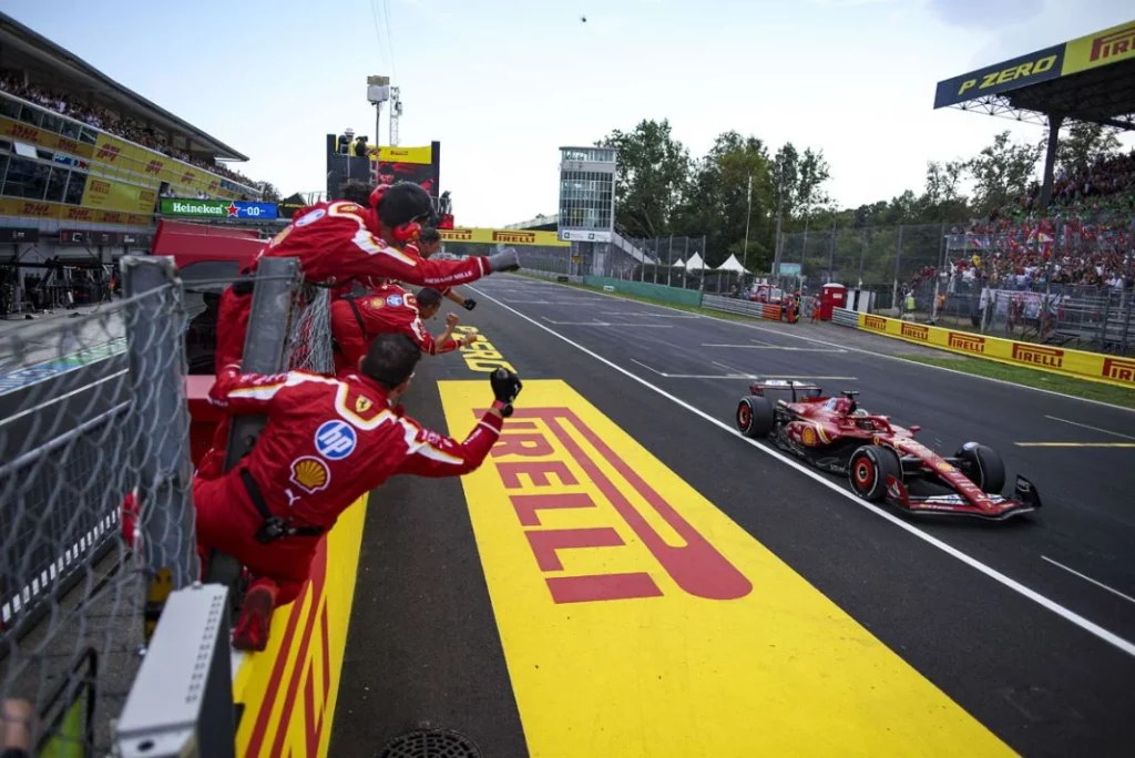 EuropaPress 6186029 16 leclerc charles mco scuderia ferrari sf 24 action win celebration during Motor16