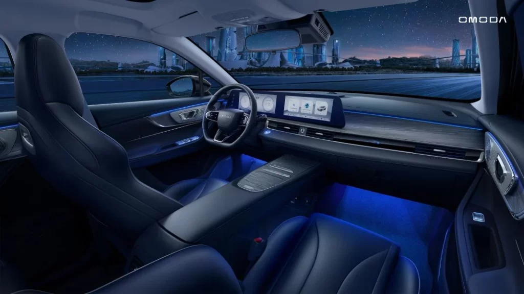 2024 Omoda 5. Imagen interior.