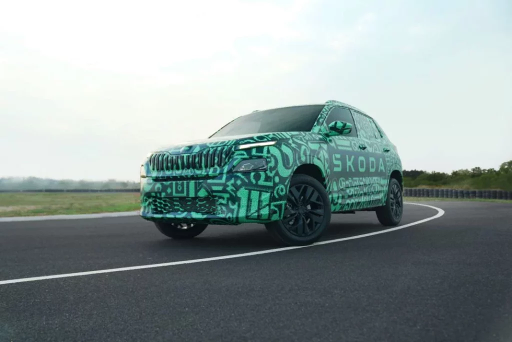 2024 Skoda Kylaq Teaser. Imagen estática.