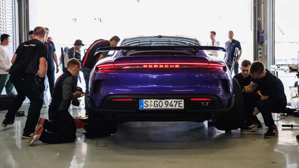 Récord del Porsche Taycan Turbo GT en Shanghai