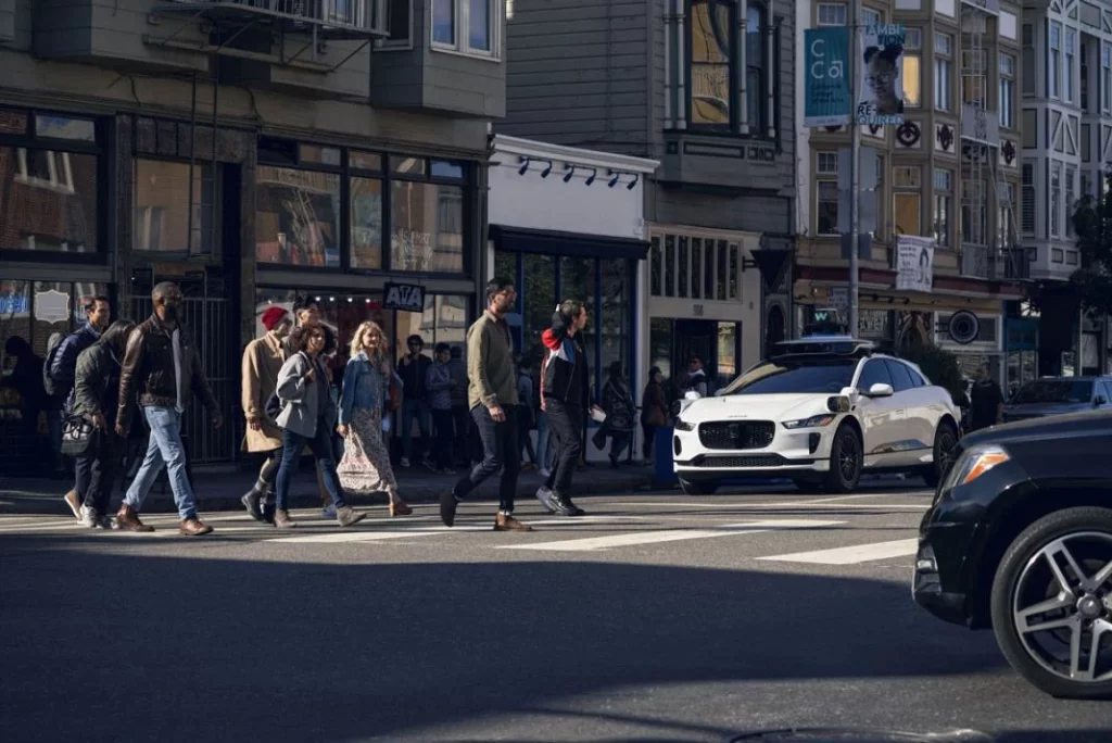 Waymo Driver at Crosswalk Motor16