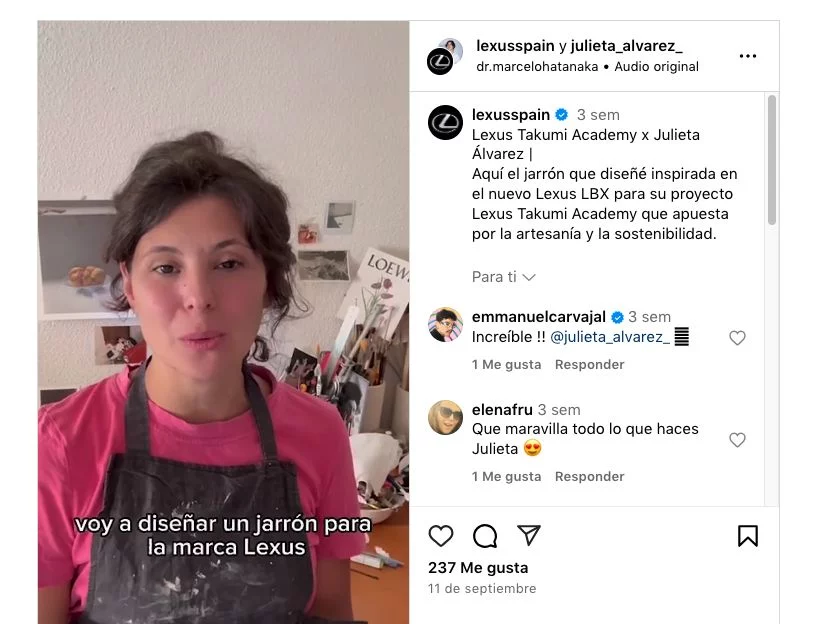 julieta alvarez takumi academy lexus instagram Motor16