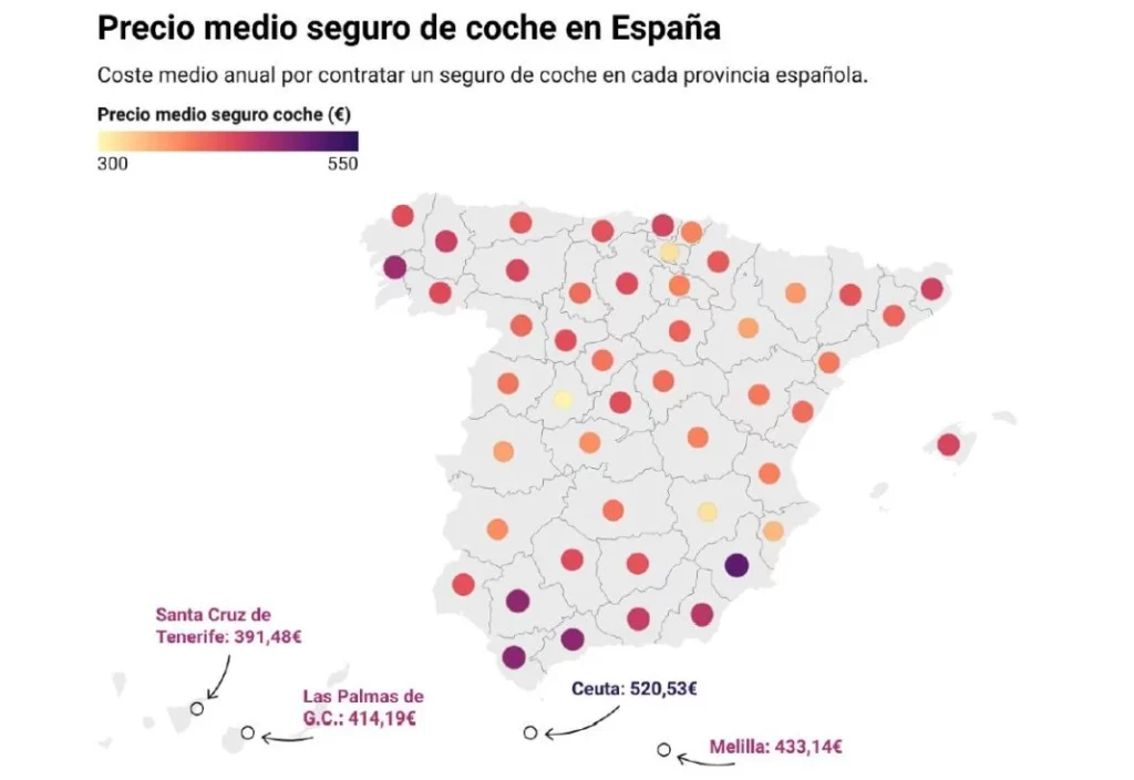 precio medio del seguro del coche en espana Motor16