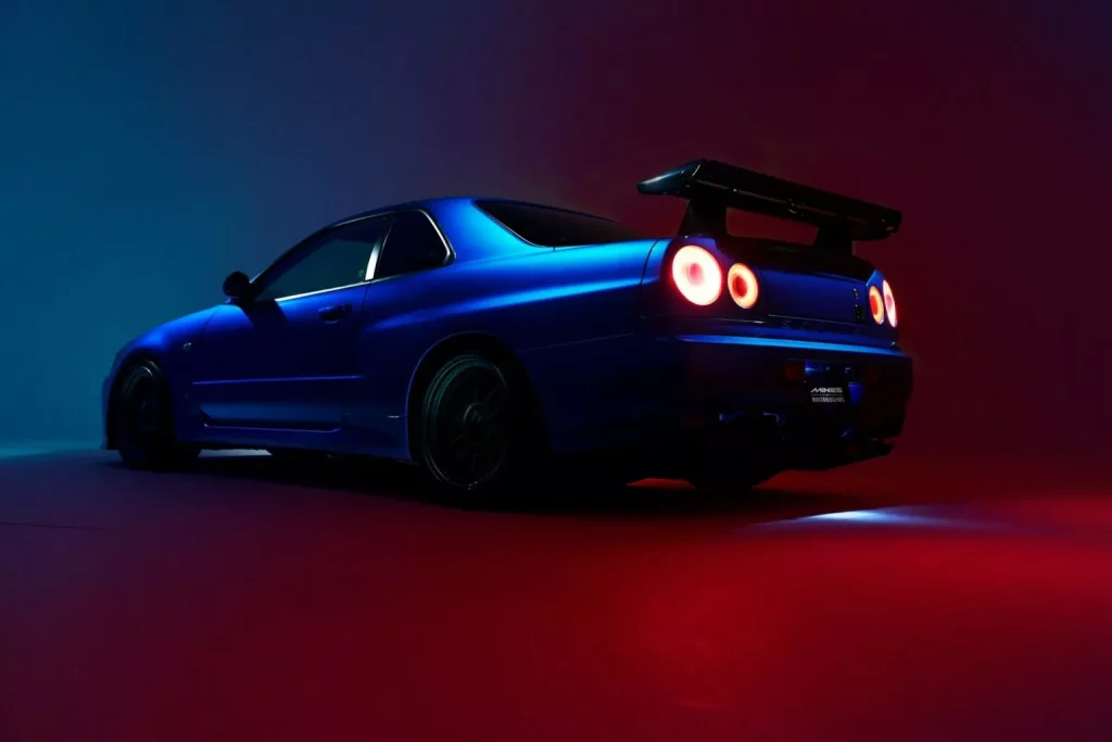 2024 Nissan GT-R R34. Built by Legends. SEMA. Imagen trasera.