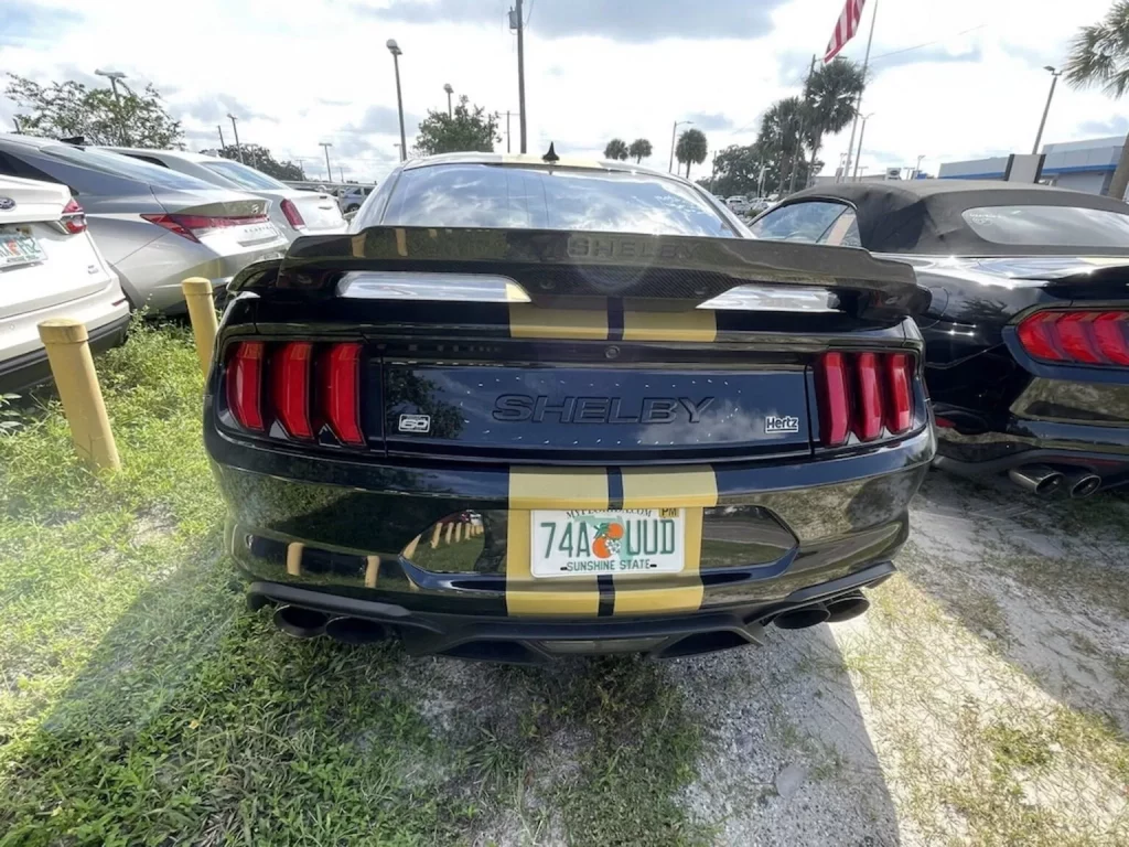 2024 Ford Mustang Shelby GT500. Hertz. Imagen trasera.