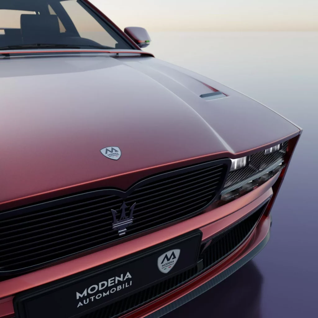 2024 Maserati Biturbo Shamal. Modena Automobili. Imagen detalle.