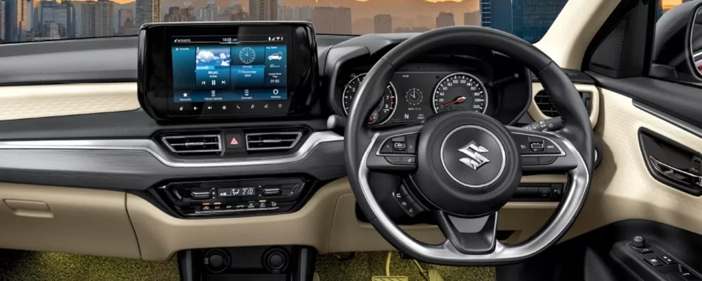 2024 Suzuki Dzire. Imagen interior.