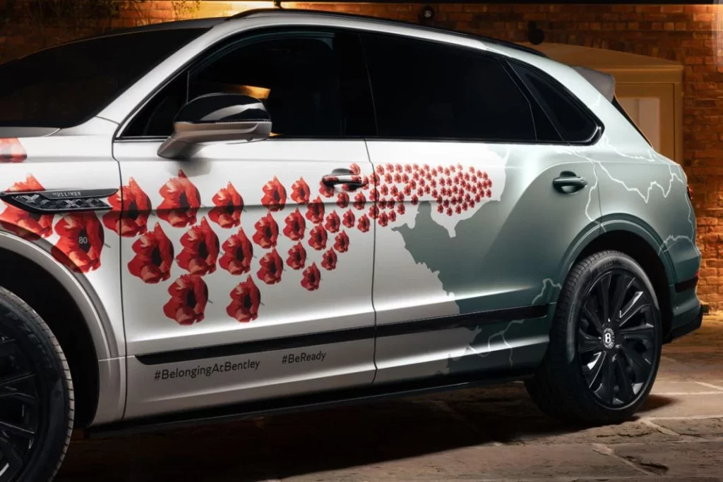 Bentley Remembrance Day Poppy Car 2024 05 Motor16